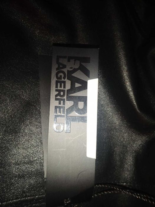 Кожено яке ,KARL LAGERFELD НОВО размер М,
