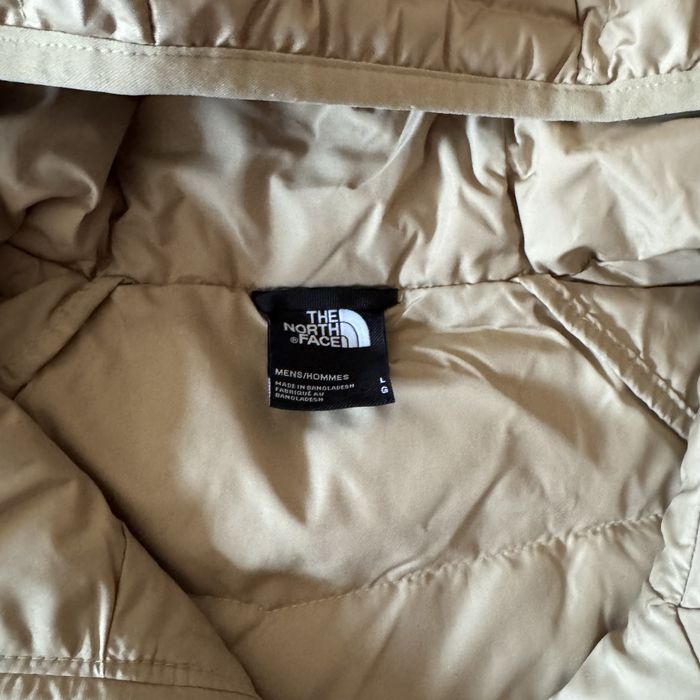 Geacă  primavara The North Face 600 Puffer Bej Crem Cu Glugă Mărime L