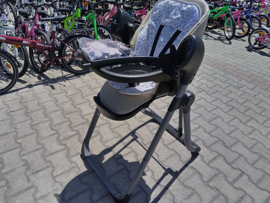 CANGAROO Стол за хранене с функция люлка NIRVANA 2в1 бежов