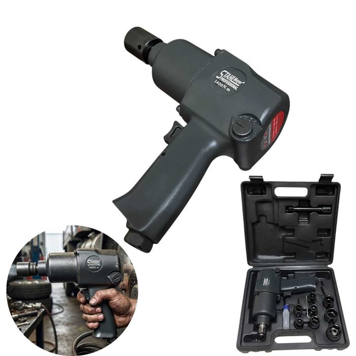 Пневматичен ударен гайковерт 1/2″ 1400Nm StahlMayer