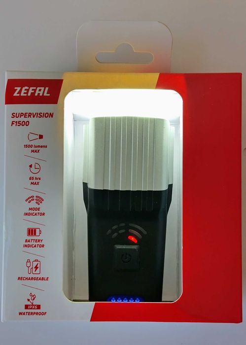 Велосипеден фар Zefal, модел Supervision F1500. Чисто нов!