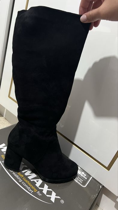 Зимний сапог замш