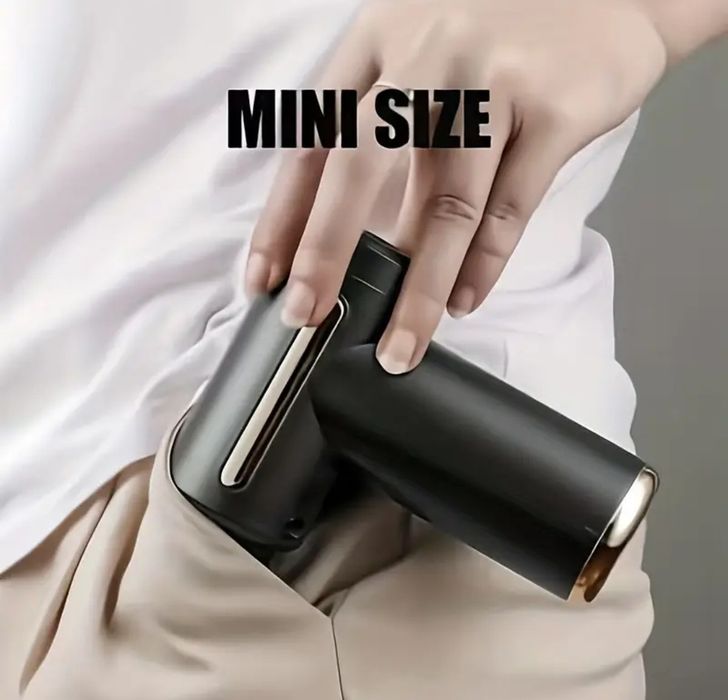 Масажор Безжичен Масажен Пистолет с LED, 4 приставки и 32 Степени