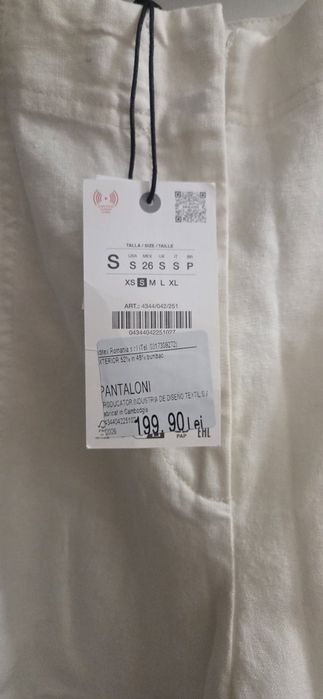 Pantaloni cu in,marimea S,noi,cu eticheta