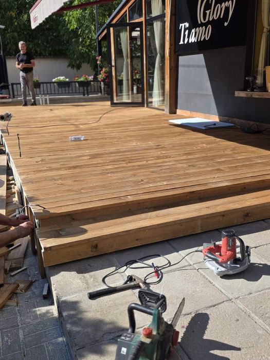 Импрегниран декинг 12см - подова настилка