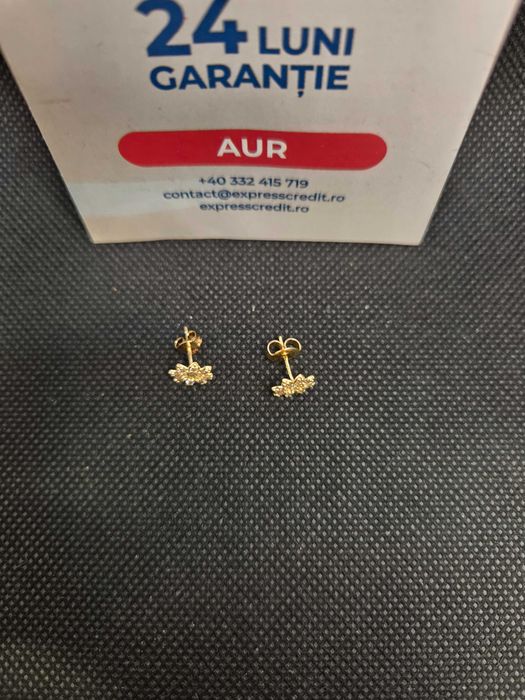 Cercei aur 14K 1.20g (49879 Ag11 Piata Nicolina) Garantie 2 ani!