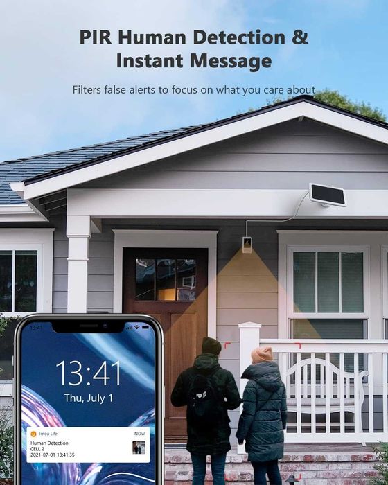Imou Cell 2  Външна WiFi охранителна камера със соларен панел