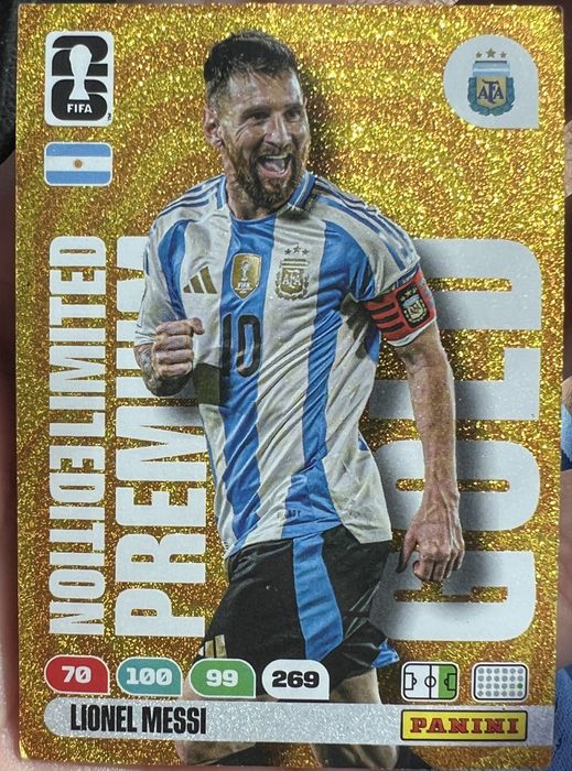 Messi premium gold limited edition
