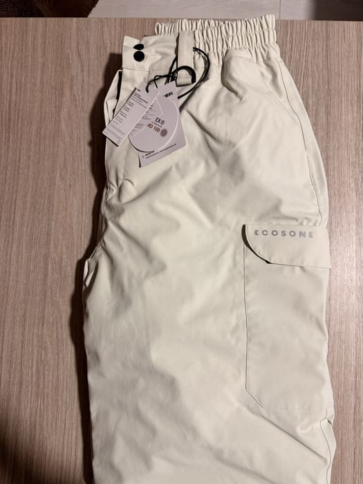 Cosone Aeroflow 3L Baggy Ski Pants - Unisex White / M