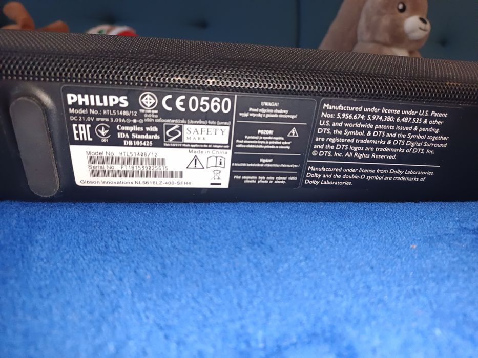Soundbar Philips HTL5140b + subwoofer