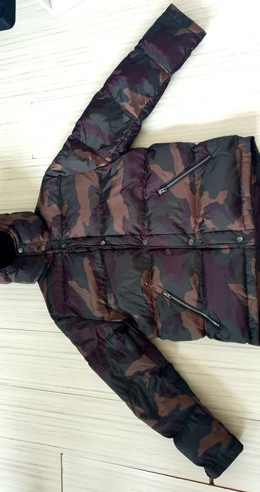 COACH Camo Womens Down Jacket Size L  ОРИГИНАЛ Дамско Зимно пухено Яке