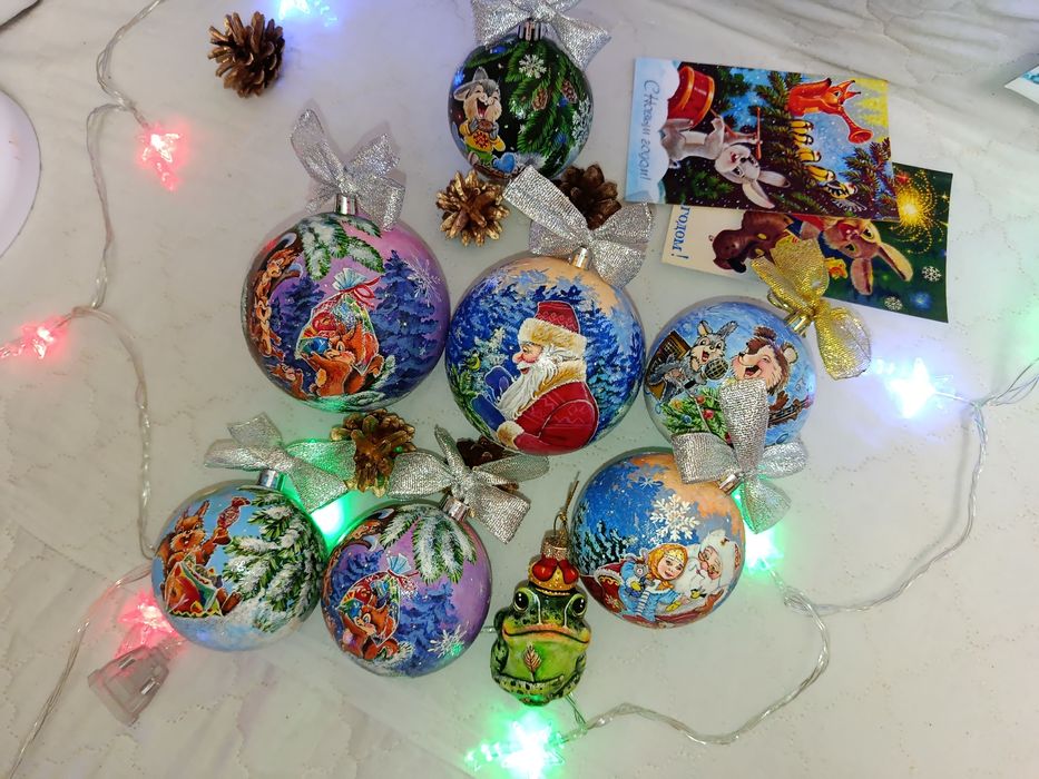 Игрушки на ёлку ручной работы