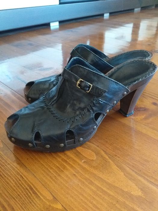 Сабо естествена кожа