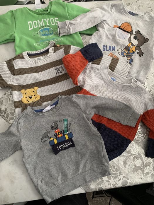 Детски дрешки р-р 80/86 за момче 50+ части