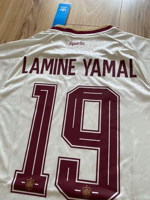 Tricou Lamine Yamal #19 - Spania Cupa Mondiala