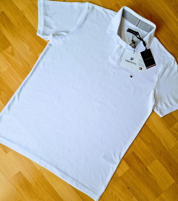 Tricou cu guler bumbac,orig100%,logo brodat, import Italia