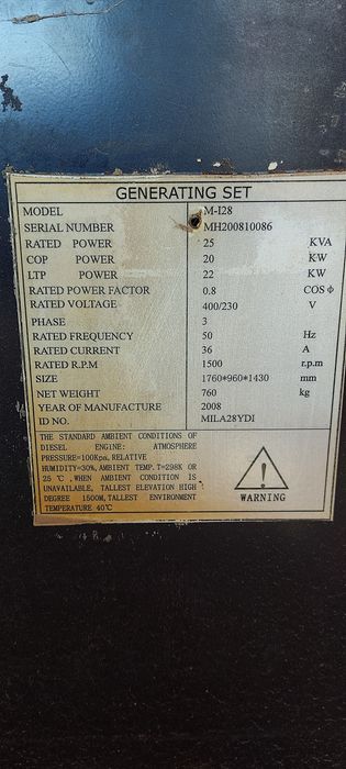 Дизель-генератор сотилади