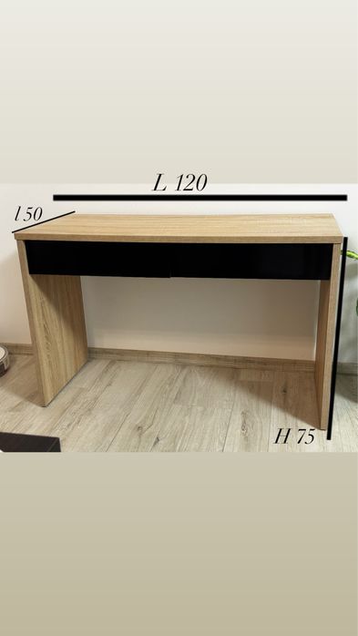 Masa birou cu 2 sertare