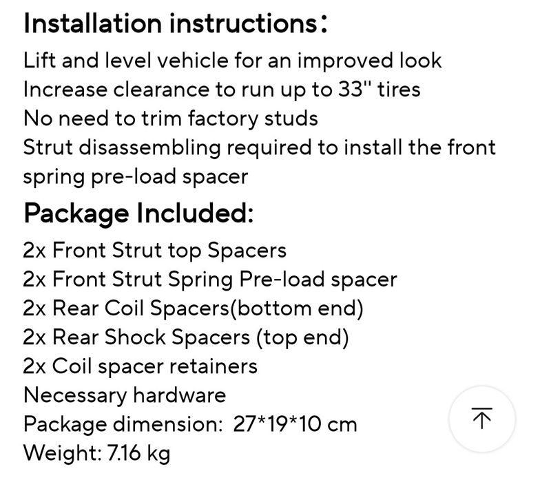 Лифт Кит за повдигане + 60мм Jeep Grand Cherokee WK2