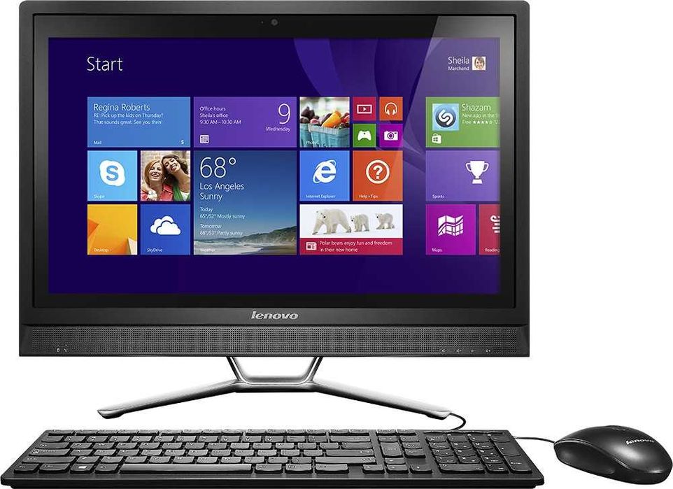 All-in-One PC Lenovo C460 Core i7-4770 Memorie Ram 16 GB Ddr3 Video Nvidia Geforce 2 GB LED 21,5 FULLHD Hdd 1 TB DVDRW Webcam Card Reader Windows 10