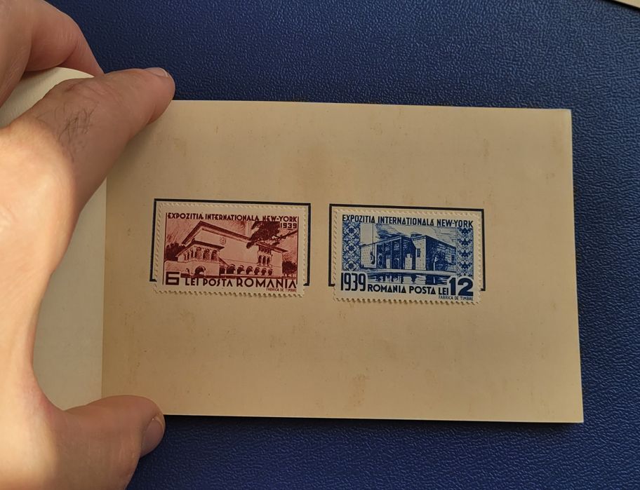 Timbre Romania 1939 Carol ll bani vechi bancnote