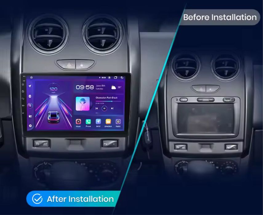 Navigatie Android Dacia Duster (2015-2021) Carplay & AndroidAuto