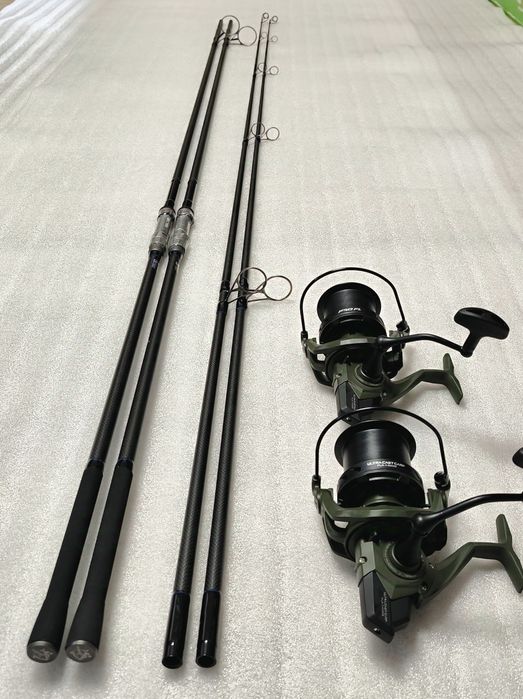 SET 2 Lansete FL FLX30 3.96M 4.0Lbs 2Seg + 2 Mulinete Pro FL FLX 14000