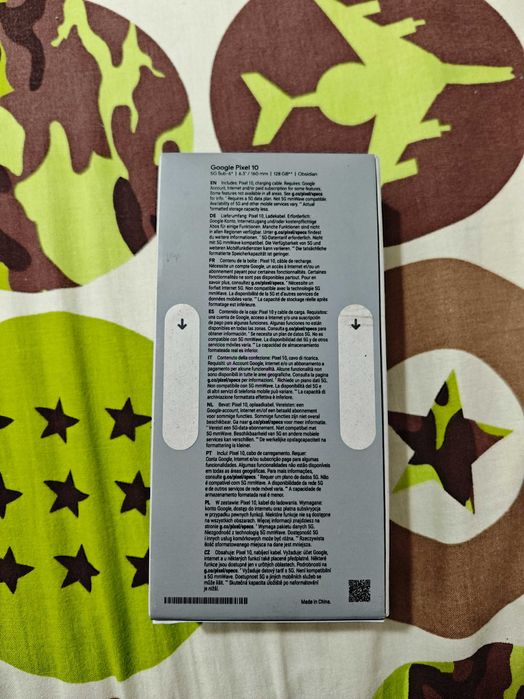 Google Pixel 10 5G 128GB 12GB RAM Dual Obsidian неразопакован
