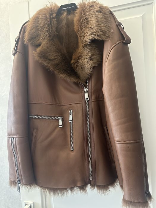 Натуральная дубленка,модель авиатор