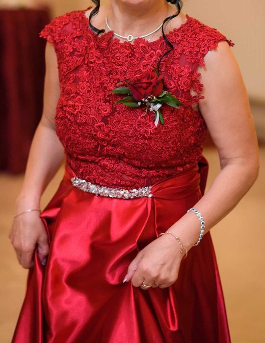 Rochie de seara, tafta satinata, lunga - M 38/40