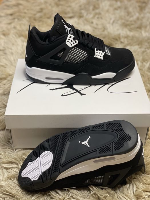 Air Jordan 4 White Thunder Retro Low Black Red/Blue/Yellow