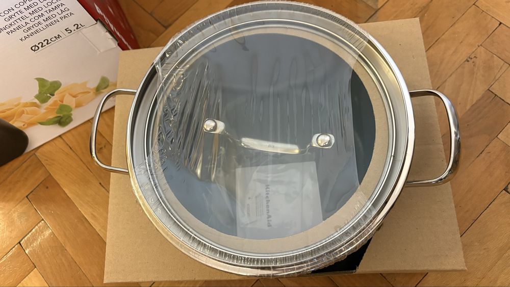 Тенджера Kitchen Aid 22 см нова