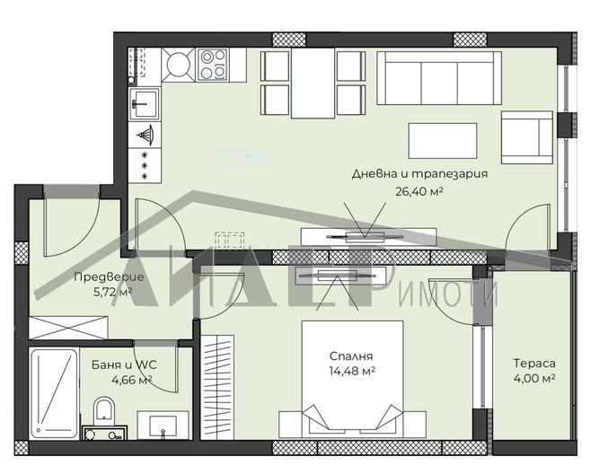 Продава се Двустаен апартамент в Пловдив, Христо Смирненски - 79 кв.м за 1538 €/кв.м - Снимка #9