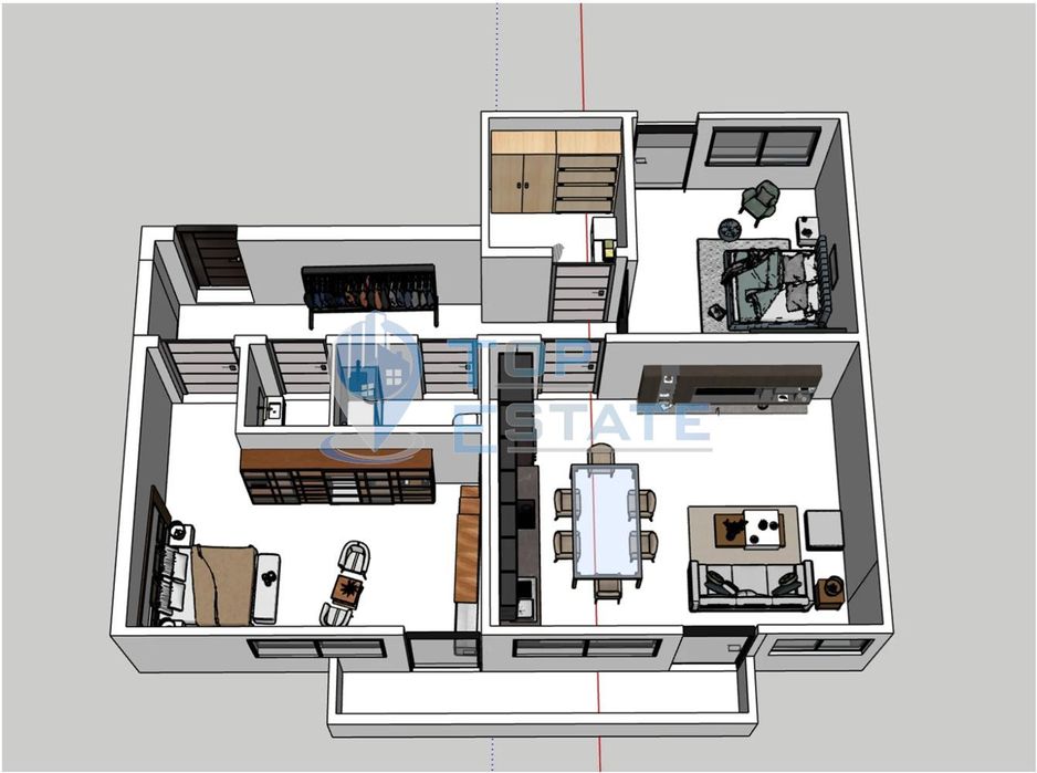 Продава се Тристаен апартамент в Велико Търново, Бузлуджа - 148 кв.м за 1106 €/кв.м - Снимка #3