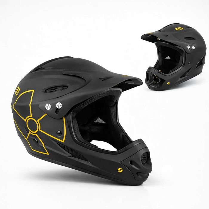 Кросова каска M-WAVE, Full Face, EN, Тегло: 870г, Размер: M/L