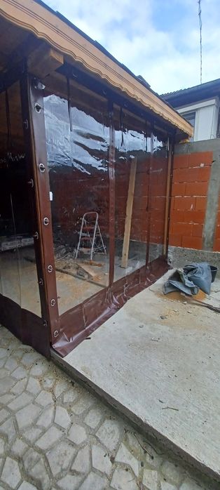 Ветроупорни завеси от  кристал винил