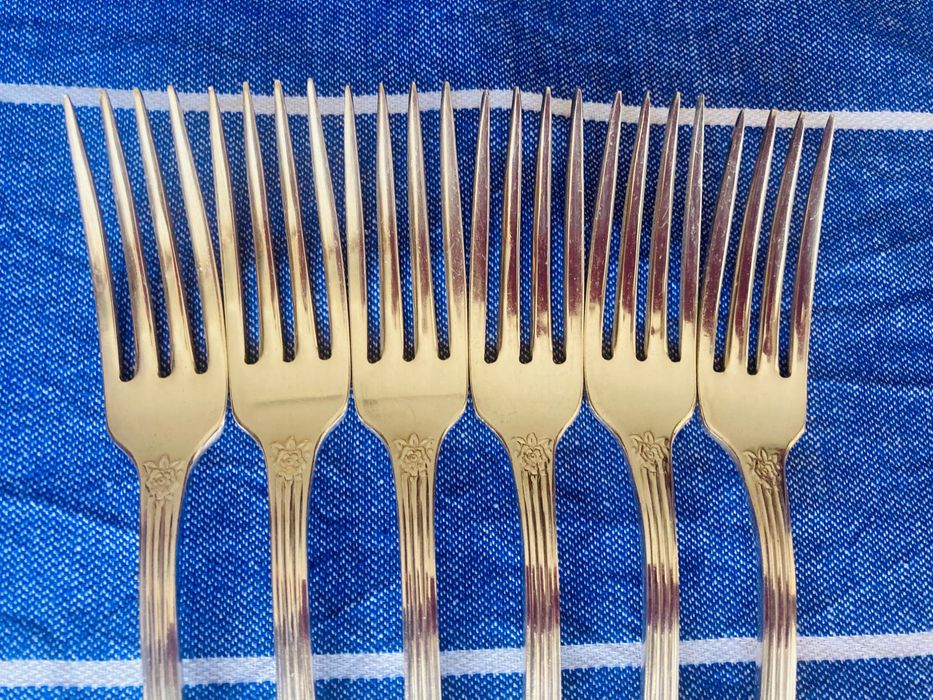 МНЦ Руски посребрени вилици модел сребърна роза