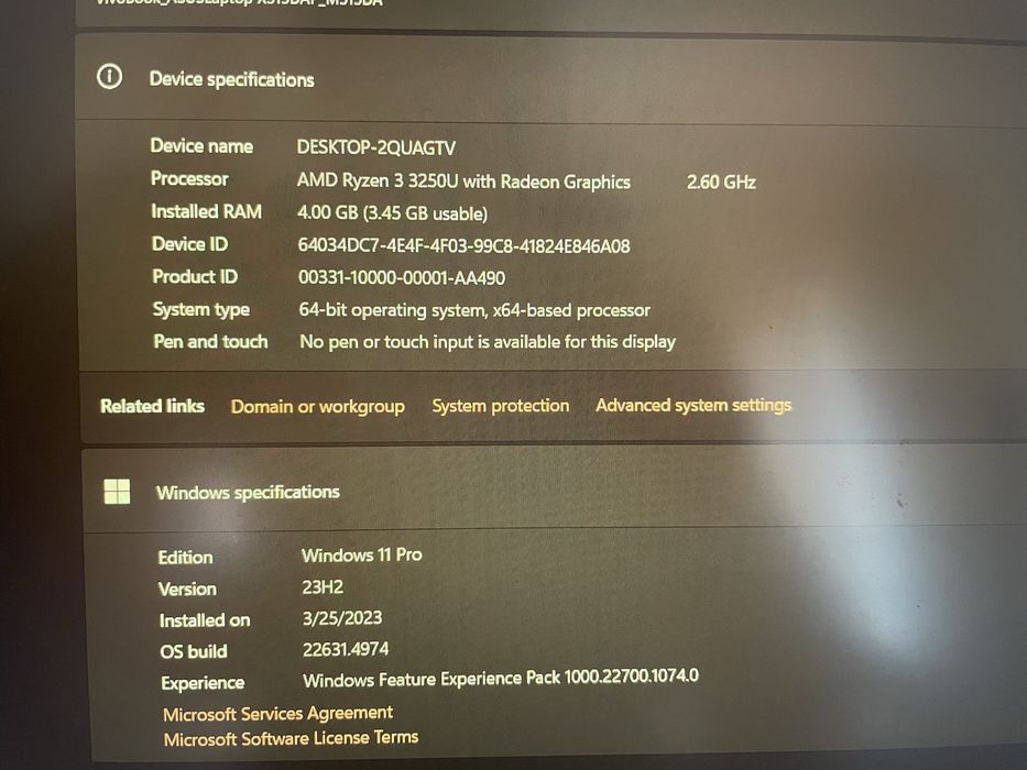 Vând laptop ASUS specificatiile in prima imagine