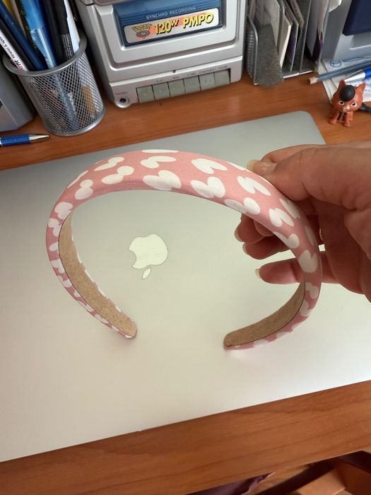 Диадема за коса розова