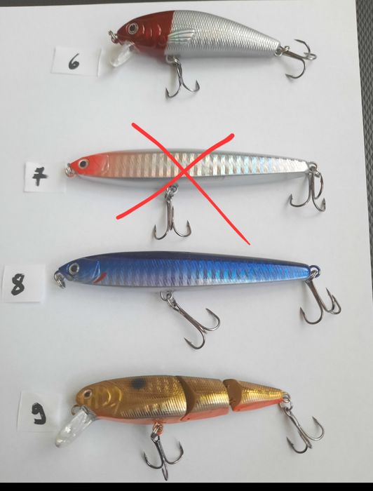 pescuit / set lingurițe rotative pescuit /voblere