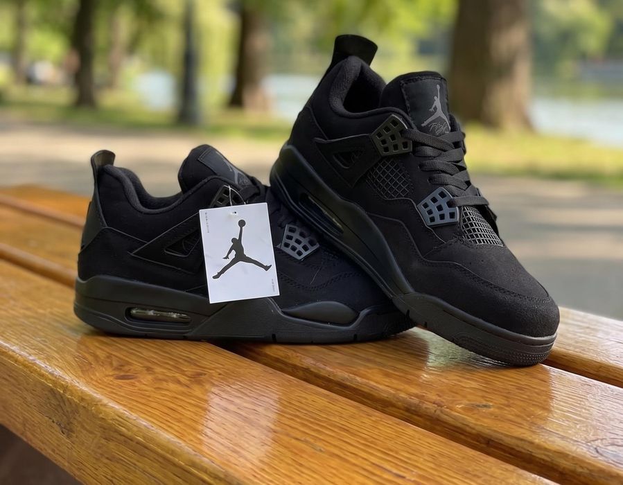 Adidasi Jordan 4 Retro Black - Adidasi Unisex