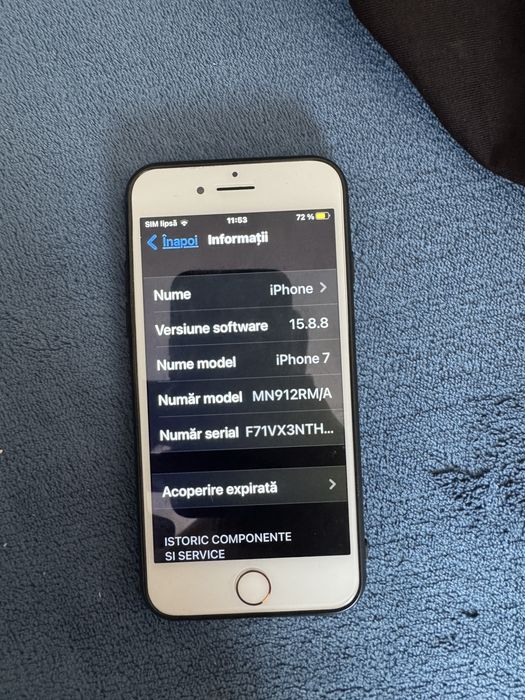 Vand Iphone 7 rose cu baterie 75 %