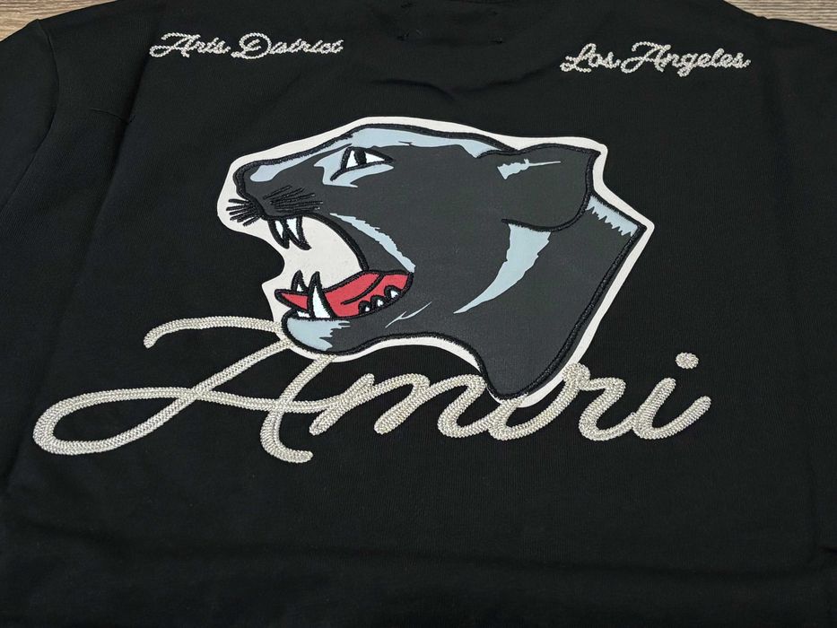 Нов Модел Мъжка тениска Amiri с Бродерия Regular Fit - S M L XL 2XL