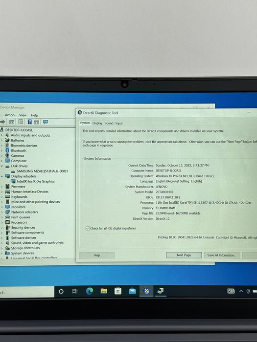 Laptop Lenovo ThinkPad E14 Gen2 i5-1135G7 RAM 16GB 256GB