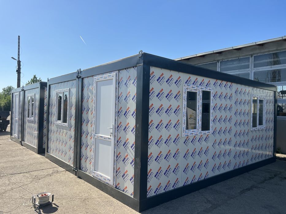 Container dublu Container birou de locuit de santier vestiar sanitar