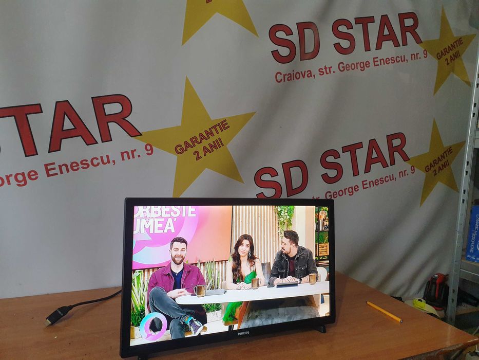 Televizor Led  100Hz Philips 24 PFT 4000/60cm Garanntie 2ani