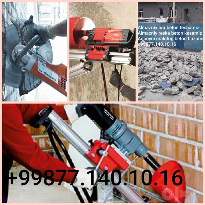 Almazniy bur beton teshamiz
