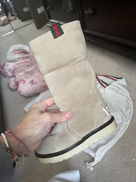 Cizme gucci piele intoarsa copii nr28-29