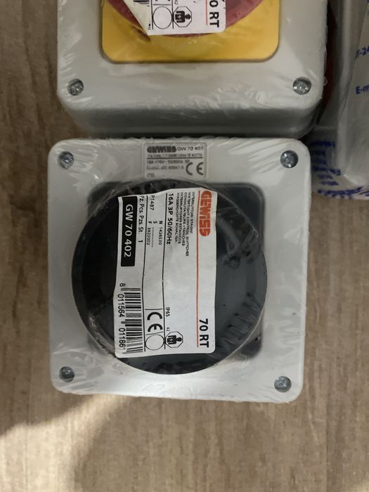 Set 4 întrerupătoare rotative Gewiss 70 RT – noi, ambalate