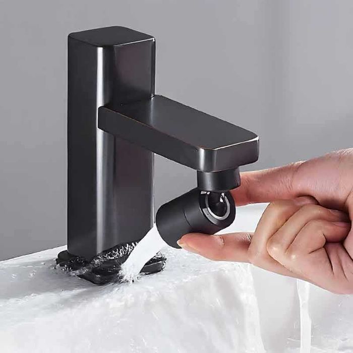 Въртящ аератор за батерия / смесител с регулируема струя